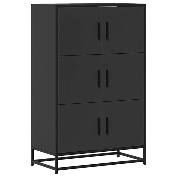 vidaXL højskab sort 68x35x106,5 cm