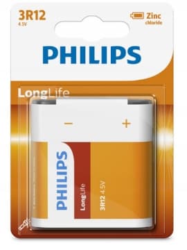 4,5 V Philipsin LongLife-tyhjä paristo