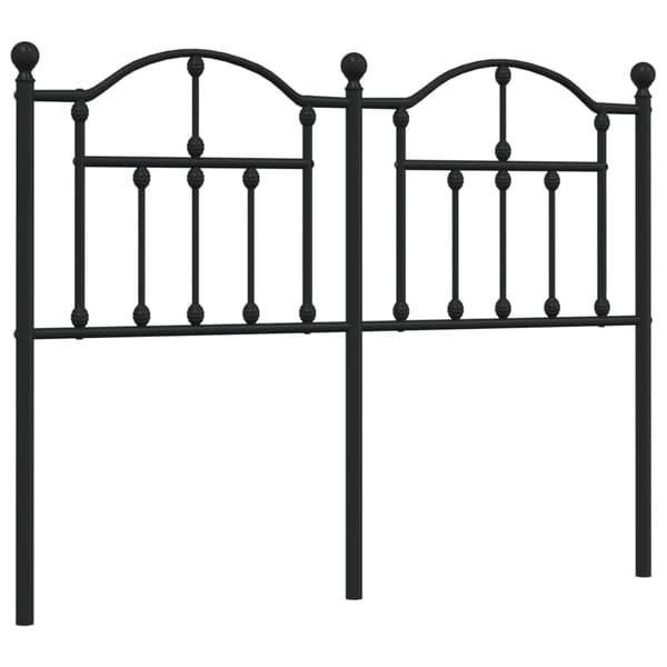 vidaXL metalsengegavl sort 120 cm