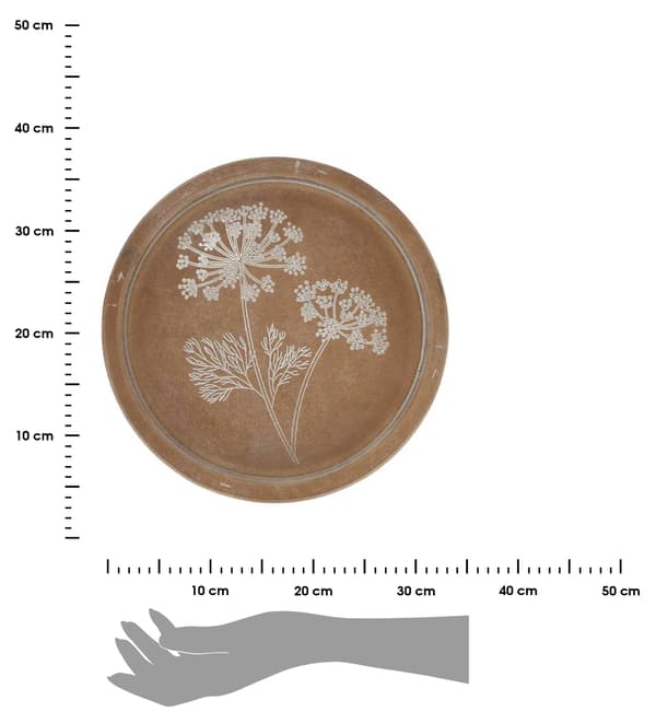 Rund dekorativ bakke 38 cm