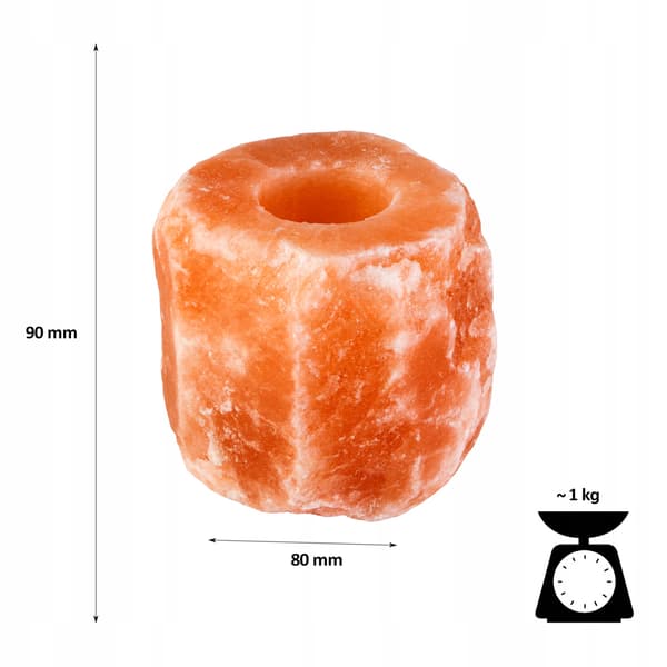 Luonnollinen suolakynttilänjalka