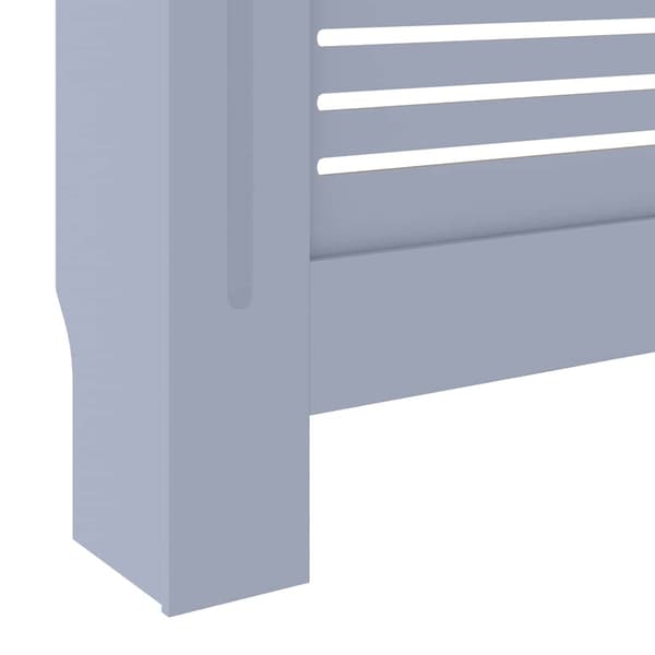 vidaXL Radiatorskydd, MDF, Grå, 205 cm