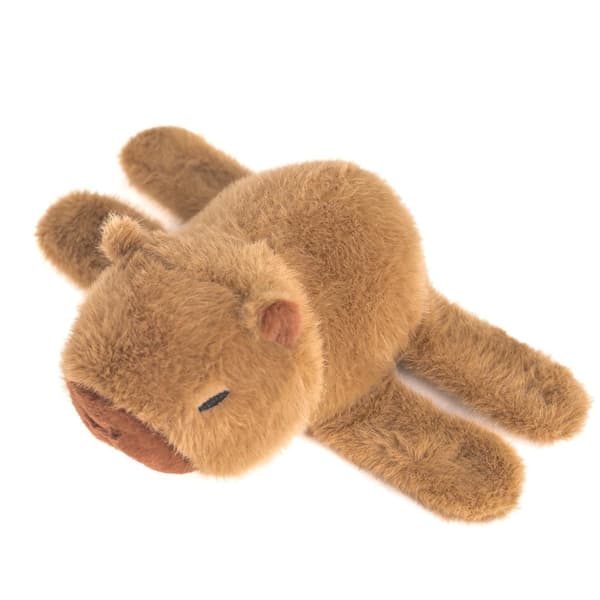 Plys capybara på hånden