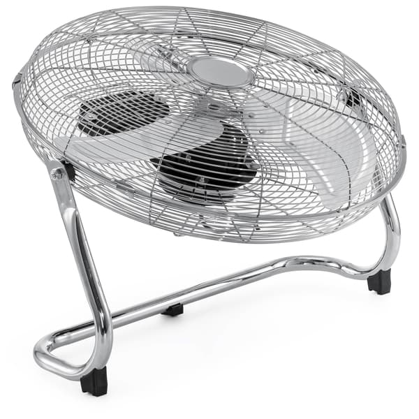 Gulvventilator, stående ventilator, 120W, TYBER sølv