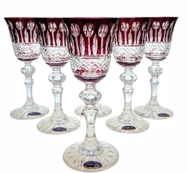 Ruby Crystal Likörglas 60 ml Franska