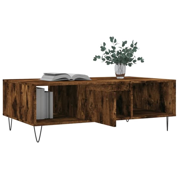 vidaXL sofabord røget eg 104x60x35 cm