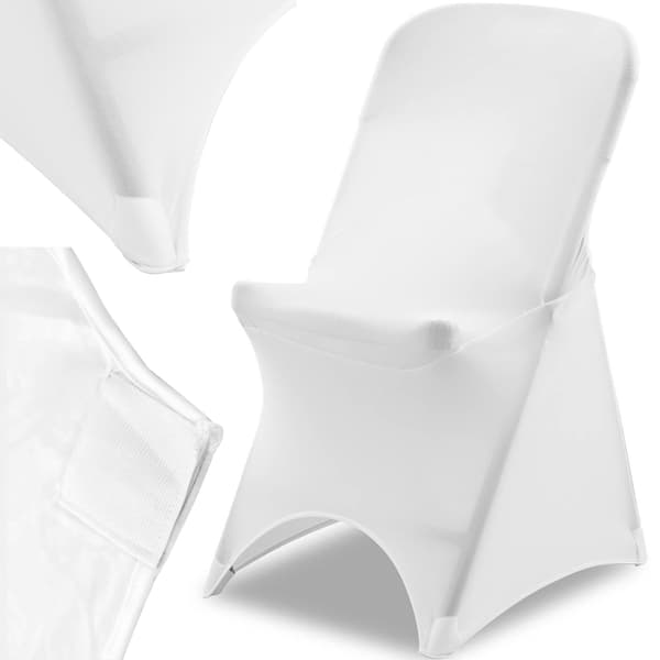 Universal elastisk stolebetræk, hvid