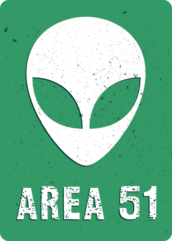 AREA 51 TALLRIK - 20x28 cm