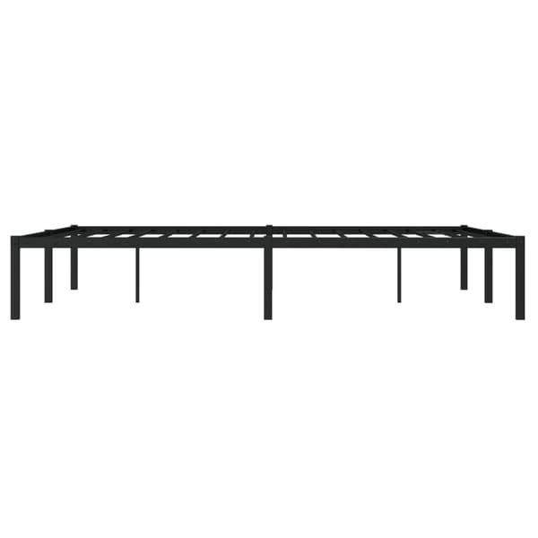 vidaXL metalsengestel sort 140x190 cm