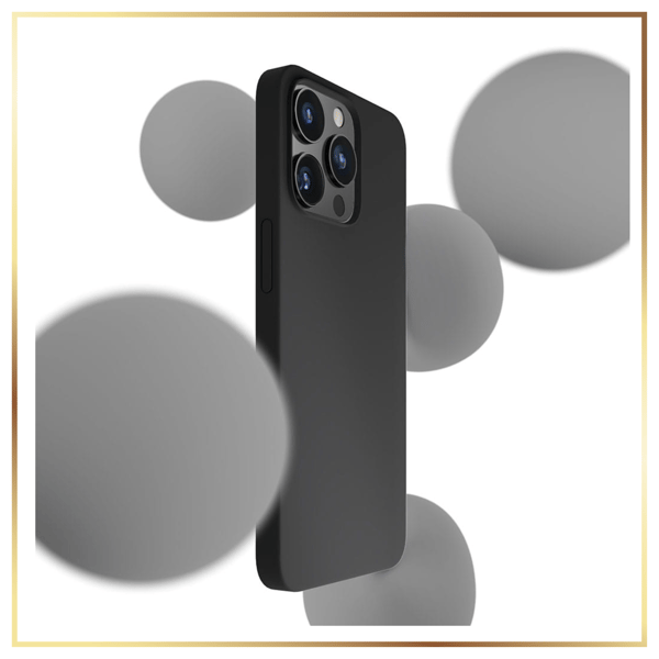 3MK Silikonskal för Galaxy A24 4G, Svart