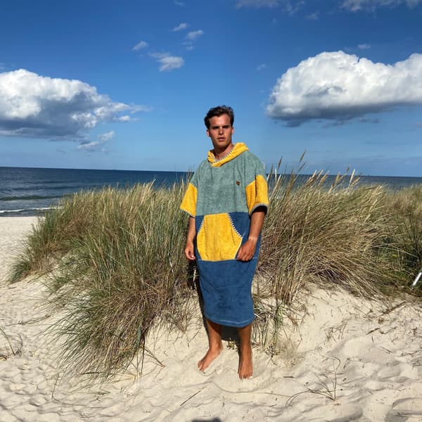 Surf Poncho California - bomuld M KVINDE længde 105cm