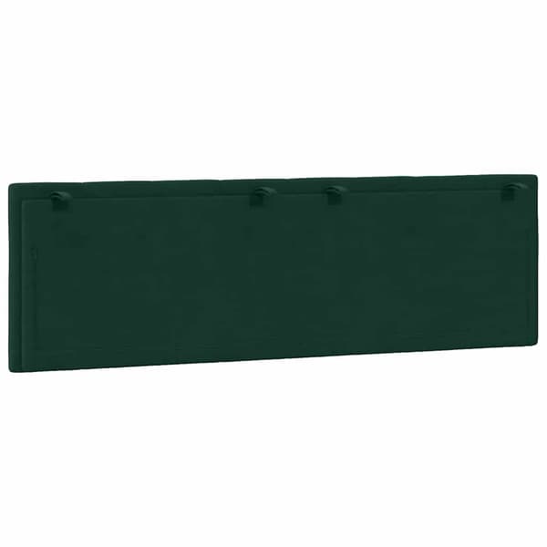 vidaXL Sängynpäädyn tyyny, tummanvihreä, 160 cm, sametti