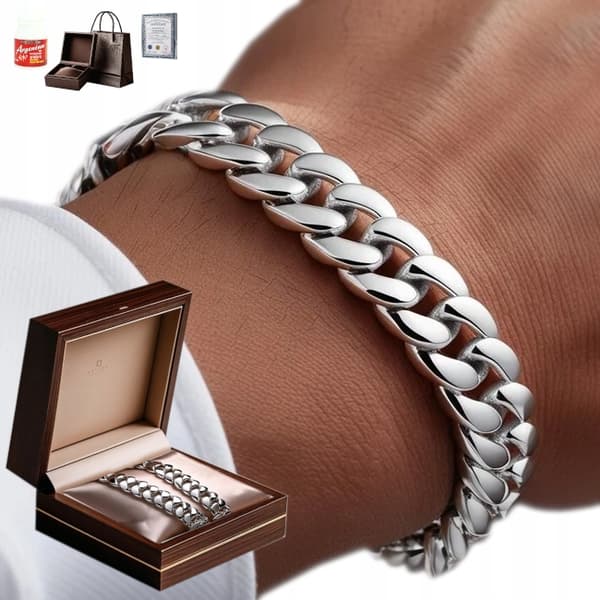 Silverarmband Full Diamond Armor 10 mm Silverarmband 925