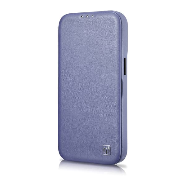 iPhone 14 Pro Max MagSafe CE Premium Läderfodral med Magnetflik, Ljuslila
