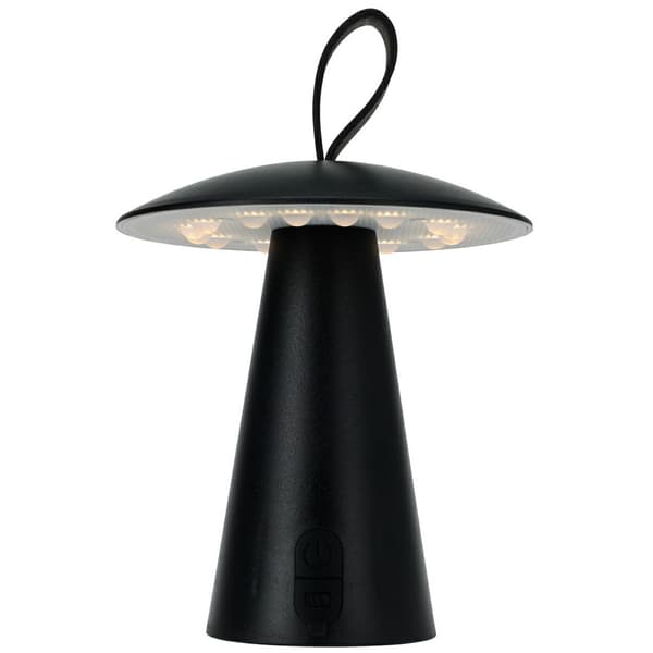USB LED-bordslampa svart 17 cm