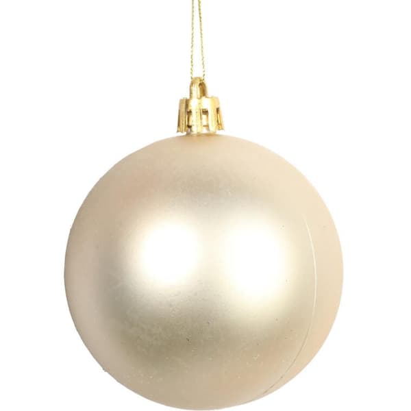 Silverfärgade plastkulor 7 cm - Set om 6