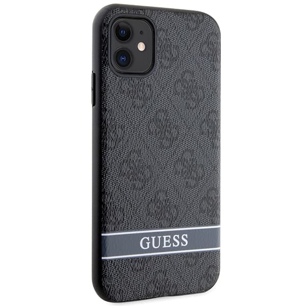 Guess 4G Stripe-etui til iPhone 11 / Xr, grå