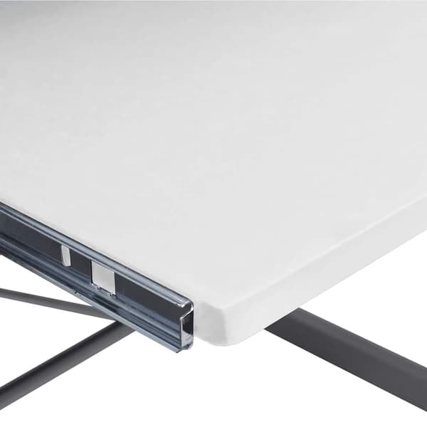 vidaXL hjørnecomputerbord, sort, 132x112x99 cm