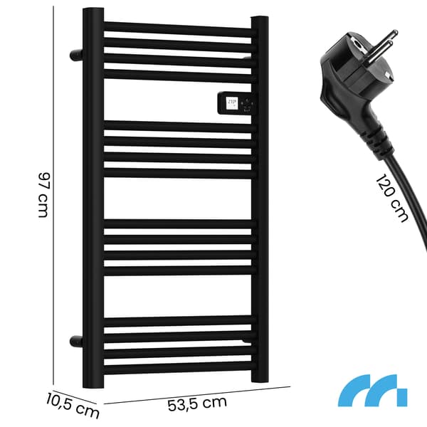 Maltec elektrisk badrumsvärmare BH500W-BL