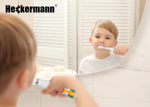 Heckermann S1 Vit Barntandborste