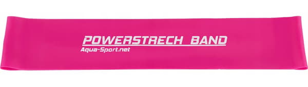 Sæt med 4 mini lyserøde elastikker Powerstretch AQUA-SPORT AS6249