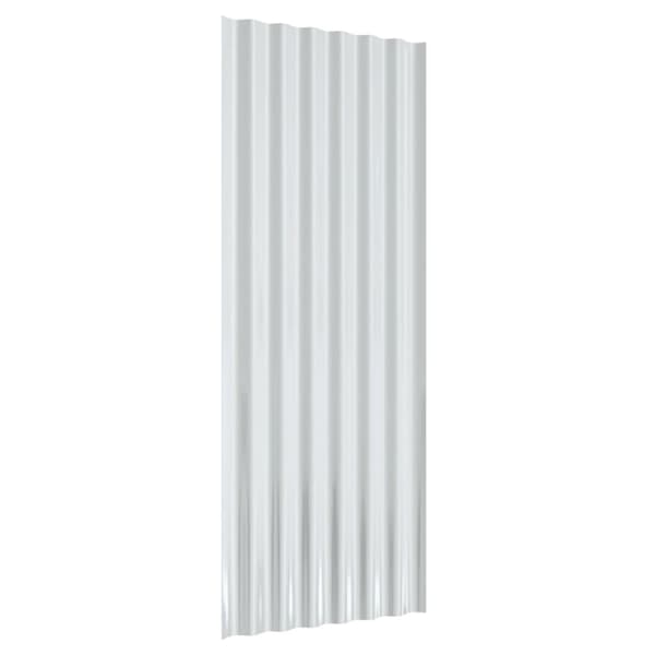 vidaXL Takpaneler, 12 st, pulverlackerat stål, 100x36 cm