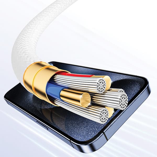 AWEI CL-219T USB-C - USB-C -kaapeli 60W iPhone 15 musta