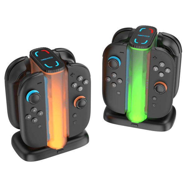 Yaxo Joy-Con Quad Charge Dock för NS2 Techno Black