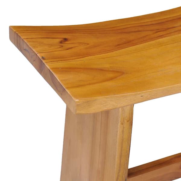 vidaXL Pall massiv teak