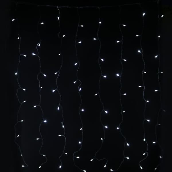 Gardin 200 LED-lys julelys 2 x 1 m