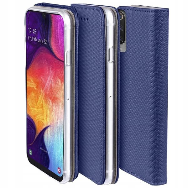 Flipfodral för Xiaomi Redmi Note 10 5G Marinblått+ 9H GLAS