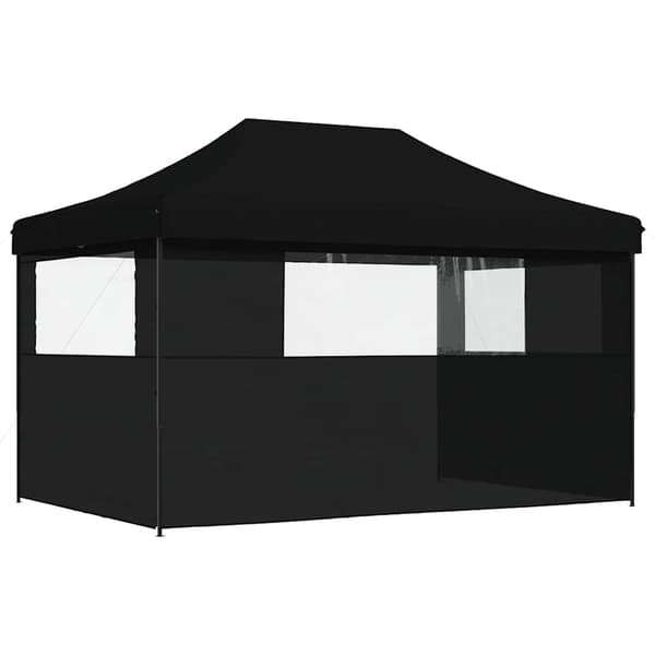 vidaXL 3-vægs pop-up festtelt sort