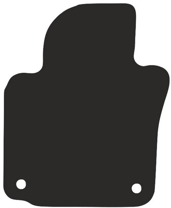 polyamid førermåtte til: Volkswagen Eos cabrio 2005-2015 gummibelagt førermåtte