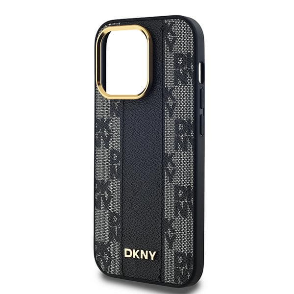 DKNY Ternet Mono Mønster MagSafe-cover til iPhone 13 Pro Max, Sort
