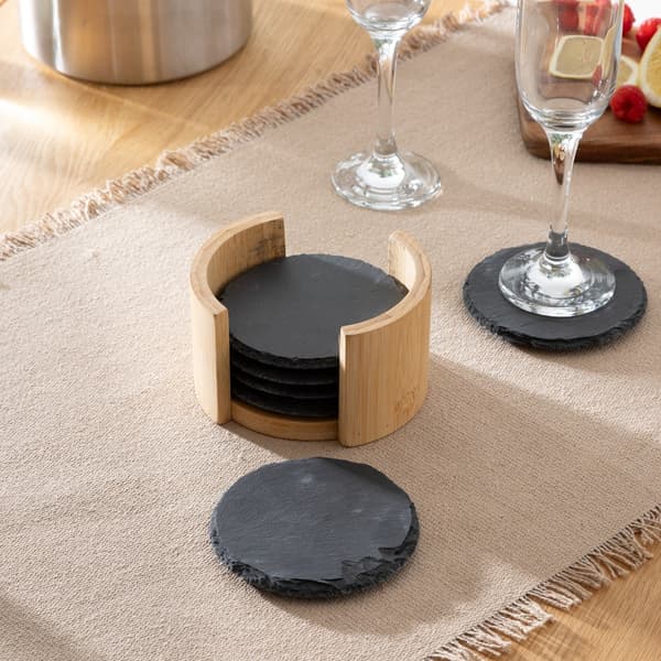 Set med stenunderlägg