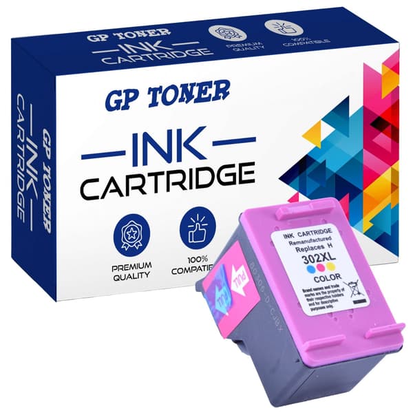Muste HP GP-H302XL CMY GP -laitteeseen