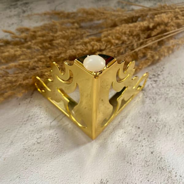 Møbelben h-12 cm, guld