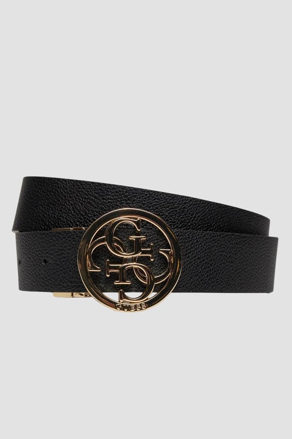 Guess Sort Vendbart Damebælte med Monogram, Noelle REV H35 S