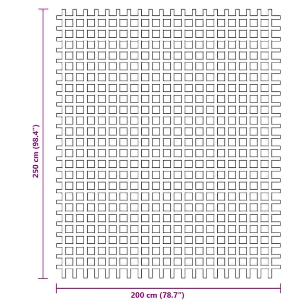 vidaXL teltmåtte, grøn, 2,5x2 m