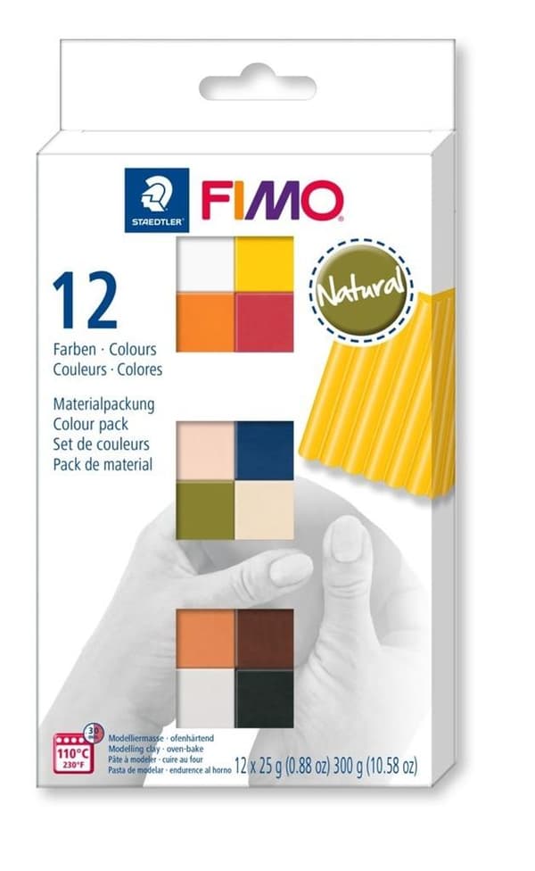 Fimo Soft 12x25g Naturlige farver