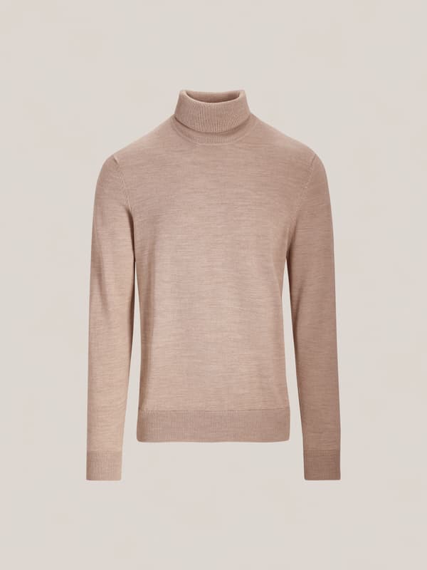 BEIGE TURTLENECK FELTWELL XXL
