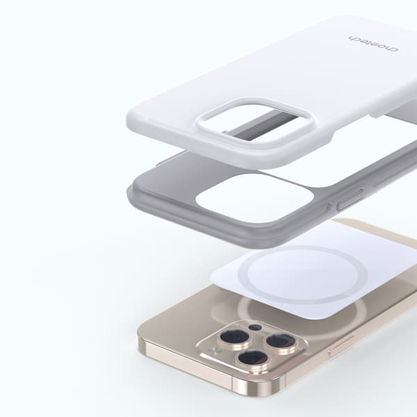 iPhone 13 Pro Max MFM Anti-fall-skal vitt