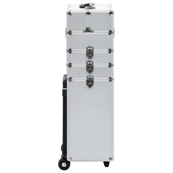 vidaXL makeup-vogn aluminium sølv