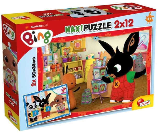 Bing - Supermaxi Pussel 12 x 2 I skolan