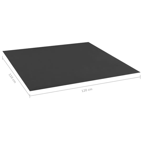 vidaXL sandkasseindlæg sort 120x110 cm