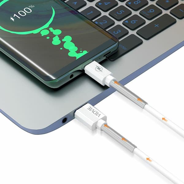 USB-KABEL Micro USB microUSB 3.1A 1m FAST hvid BOX VIDVIE C510