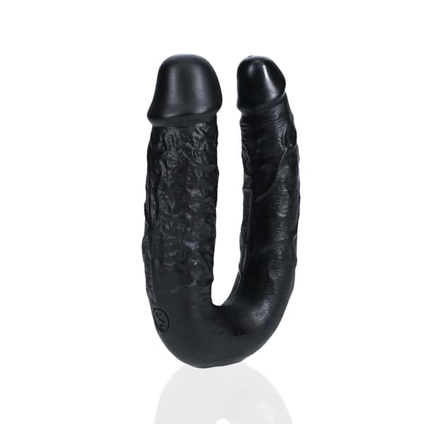 U-formet dobbeltdildo 12,7 cm - Sort