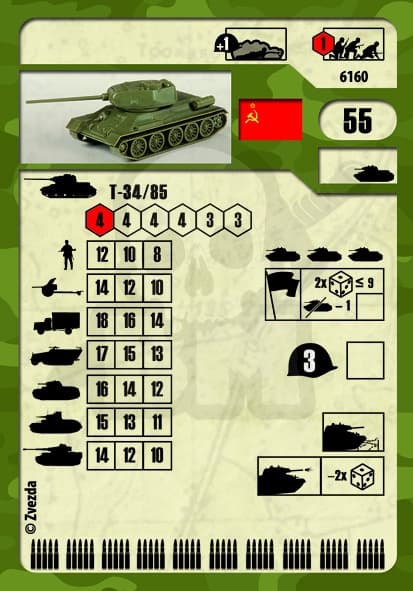 Z6160 1:100 Sovjetisk Tank T-34/85
