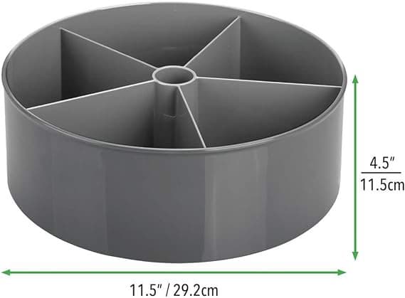Organizer multifunktionel beholder roterende plastik