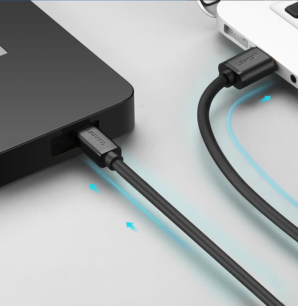 USB - mini-USB-kabel 480 Mbps 1 m svart